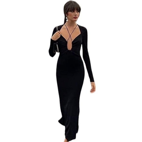Jason Wu Dresses & Skirts - Jason Wu Long Sleeve Front Criss-Cross Dress